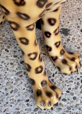 Ceramic Leopard Statue-OPE-1177017