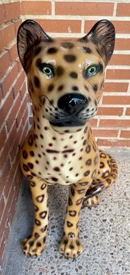 Ceramic Leopard Statue-OPE-1177017