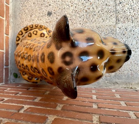 Ceramic Leopard Statue-OPE-1177017