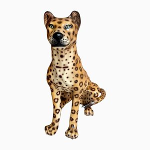 Ceramic Leopard Statue-OPE-1177017