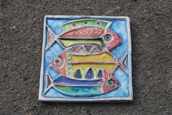 Ceramic Marlin Fish Plate by Giovanni Desimone, 1971-EH-866283