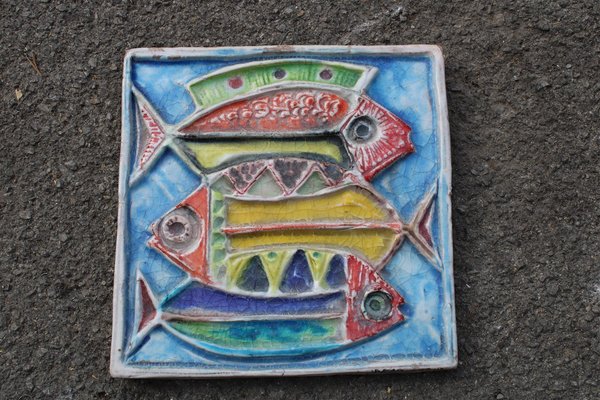 Ceramic Marlin Fish Plate by Giovanni Desimone, 1971-EH-866283