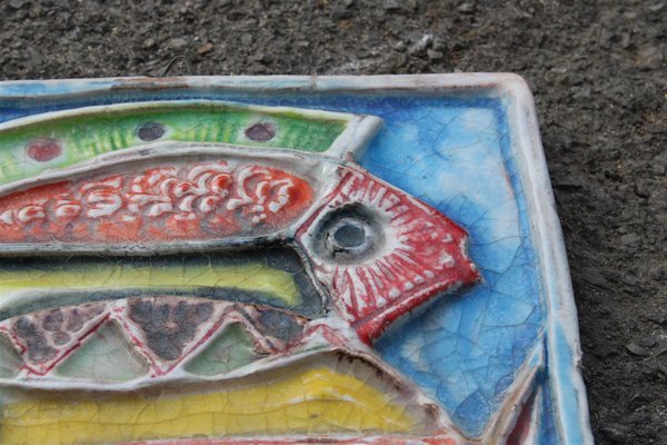 Ceramic Marlin Fish Plate by Giovanni Desimone, 1971-EH-866283