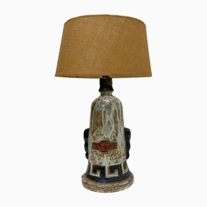 Ceramic Martini Bottle Table Lamp, Italy, 1960s-WZZ-2032127