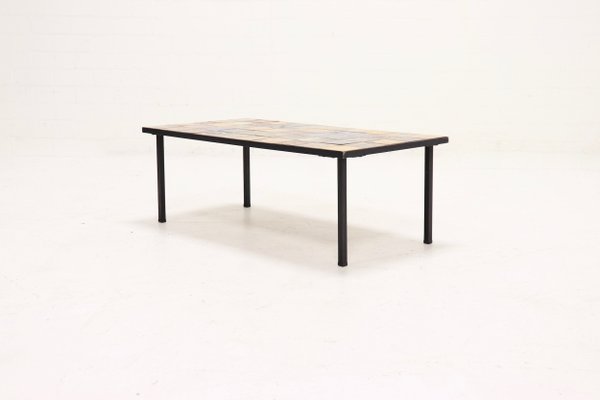 Ceramic & Metal Coffee Table, 1960s-VV-579165