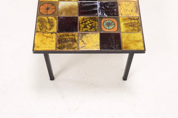 Ceramic & Metal Coffee Table, 1960s-VV-579165