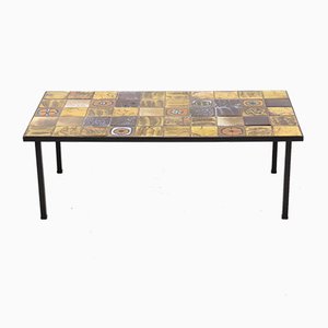 Ceramic & Metal Coffee Table, 1960s-VV-579165