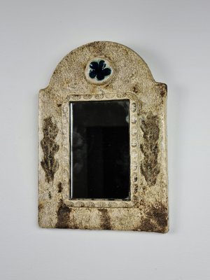 Ceramic Mirror by François Lembo for Vallauris, 1970s-DOA-868412