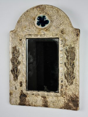 Ceramic Mirror by François Lembo for Vallauris, 1970s-DOA-868412