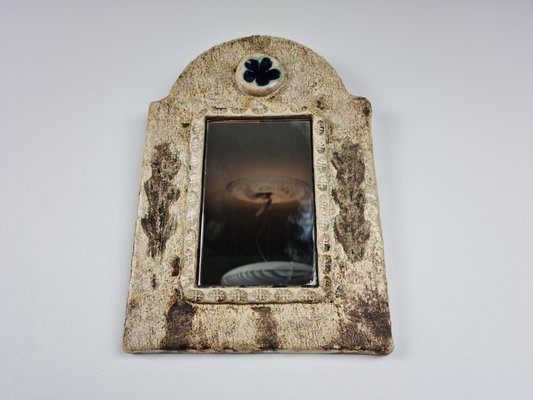 Ceramic Mirror by François Lembo for Vallauris, 1970s-DOA-868412