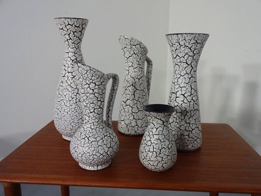 Ceramic Model Cortina Vases from Jasba, 1950s, Set of 5-RDW-644543