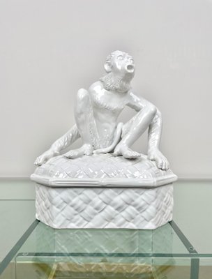 Ceramic Monkey Box Sculpture from Vivai Del Sud, Italy, 1970s-LYQ-1171261