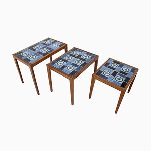 Ceramic Nesting Tables, 1960s, Set of 3-TZ-837623