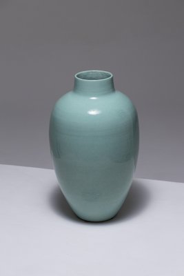 Ceramic Ovoid Vase by Henri Chaumeil, 1930s-QAC-2043004