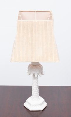 Ceramic Palm Tree Table Lamp, France, 1950s-GCG-993870