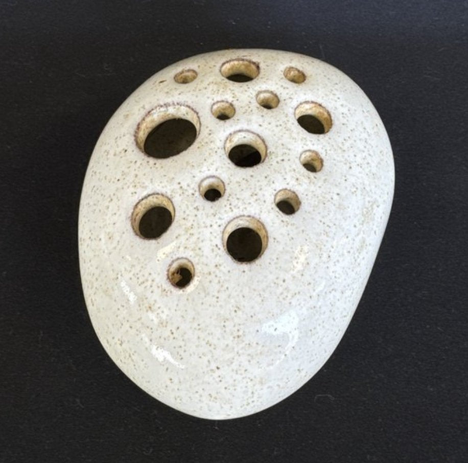 Ceramic Pebble Flower Pick by Jean Fradin, 1970