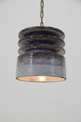 Ceramic Pendant Lamp by Jette Helleroe for Axella, Denmark, 1970s-TZ-999286