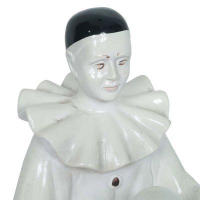 Ceramic Pierrot Figurine Table Lamp from Nove-Bassano, 1960s-NJV-715398