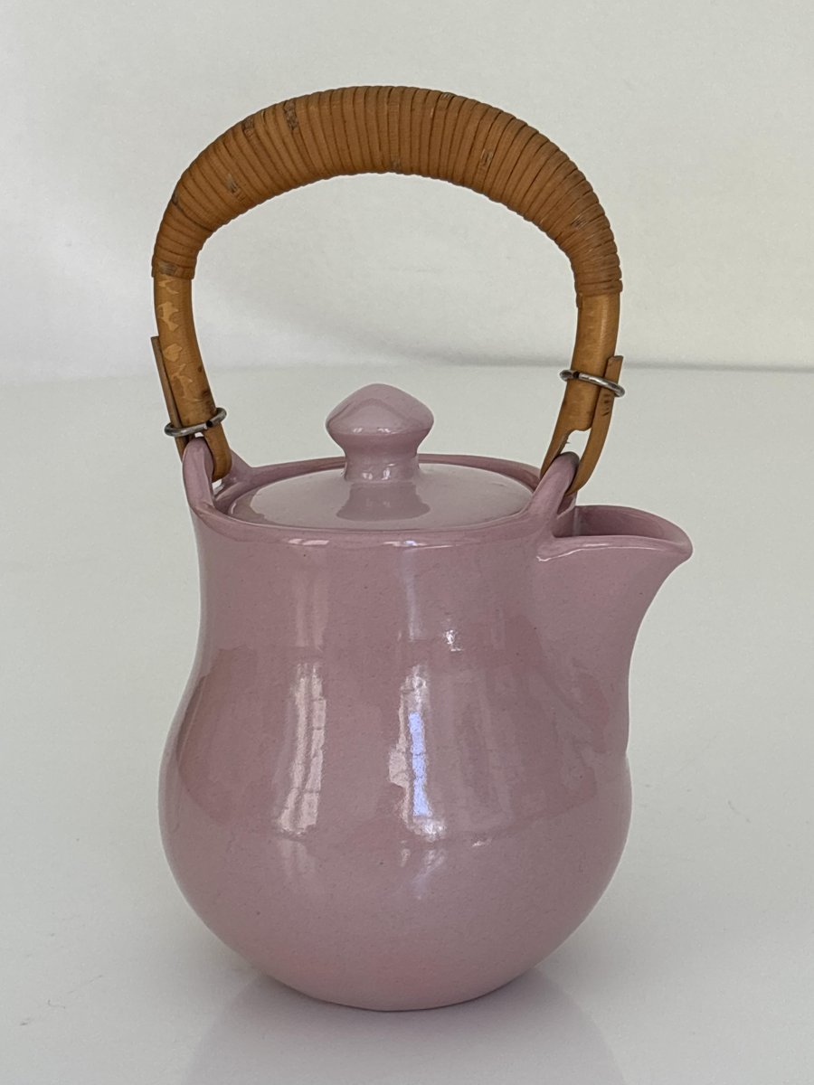 Ceramic Pink Teapot by Kupittaan Savi, 1950s