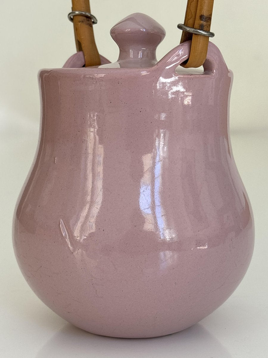 Ceramic Pink Teapot by Kupittaan Savi, 1950s