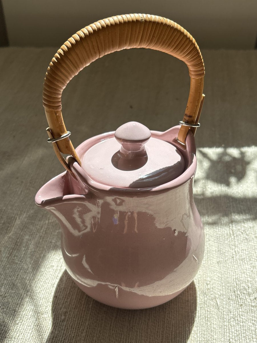 Ceramic Pink Teapot by Kupittaan Savi, 1950s