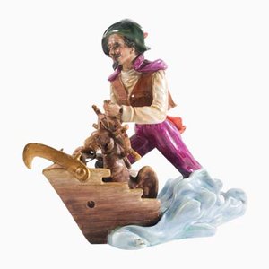 Ceramic Pirate Sculpture by Arturo Pannunzio for V.B.C.M, 1930s-NJV-847897