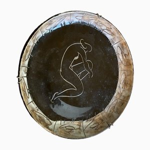 Ceramic Plate with Figure of Woman-TEP-1310807