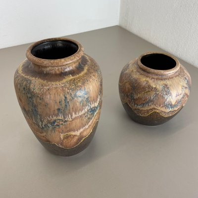 Ceramic Pottery Lava Vases from Dümler and Breiden, Germany, 1960s, Set of 2