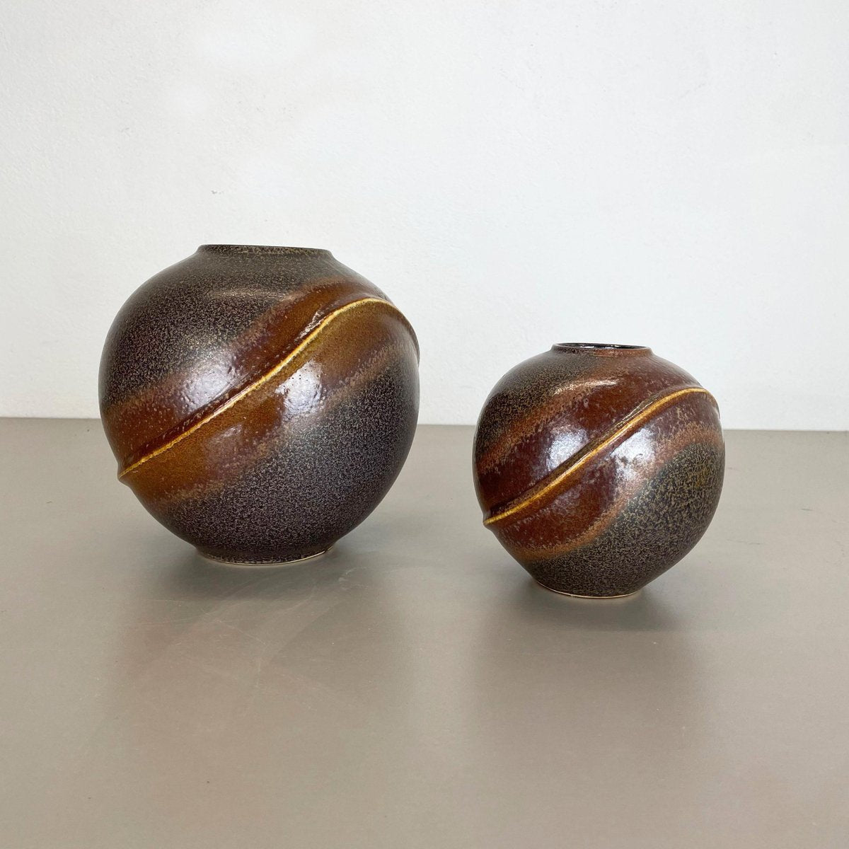 Ceramic Pottery Orion Vases by Dümler and Breiden, Germany, 1970s, Set of 2