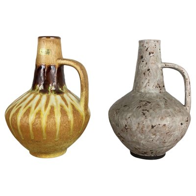 Ceramic Pottery Vases by Heinz Siery for Carstens Tönnieshof, Germany, 1970s, Set of 2-QZ-1105143