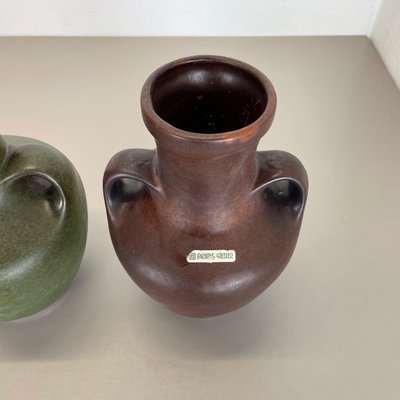 Ceramic Pottery Vases by Heinz Siery for Carstens Tönnieshof, Germany, 1970s, Set of 2-QZ-1448602