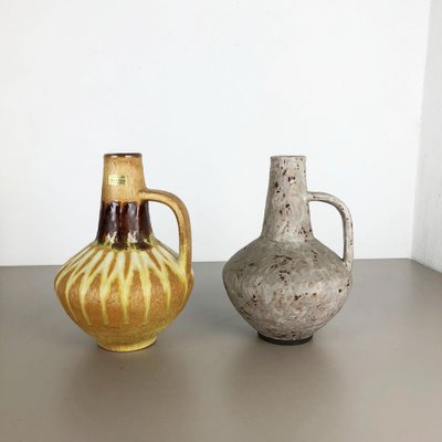 Ceramic Pottery Vases by Heinz Siery for Carstens Tönnieshof, Germany, 1970s, Set of 2-QZ-1105143