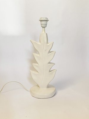 Ceramic Sculptural Leaf Table Lamp by Pierre Casenove for Lunéville in the style of Giacometti, France, 1990s-KWZ-2027568