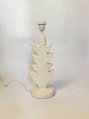 Ceramic Sculptural Leaf Table Lamp by Pierre Casenove for Lunéville in the style of Giacometti, France, 1990s-KWZ-2027568