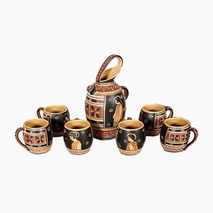 Ceramic Set by F.F., 1940s, Set of 7-NJV-849729