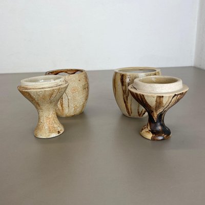 Ceramic Studio Pottery Objects by Gerhard Liebenthron, Germany, 1970s, Set of 2-QZ-1141250