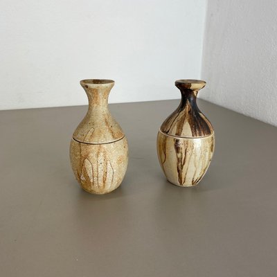 Ceramic Studio Pottery Objects by Gerhard Liebenthron, Germany, 1970s, Set of 2-QZ-1141250