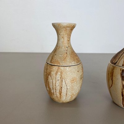 Ceramic Studio Pottery Objects by Gerhard Liebenthron, Germany, 1970s, Set of 2-QZ-1141250