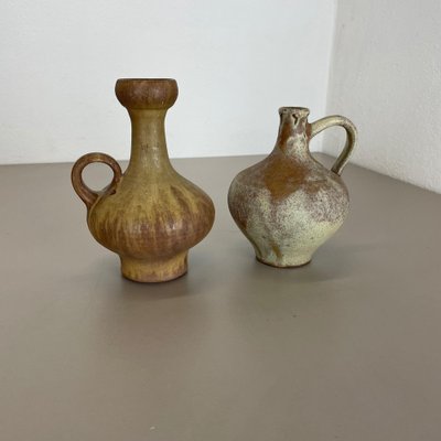 Ceramic Studio Pottery Vase from Hartwig Heyne Ceramics, Germany, 1970s, Set of 2-QZ-1175986