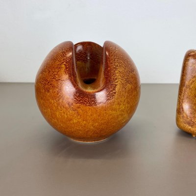 Ceramic Studio Pottery Vases attributed to Bertoncello Ceramics, Italy, 1970s, Set of 2-QZ-1449563