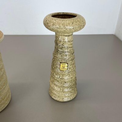 Ceramic Studio Pottery Vases attributed to Vest Ceramics, Netherlands, 1970, Set of 2-QZ-1454384