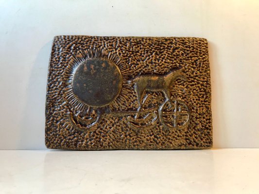 Ceramic Sun Chariot Wall Plaque by Ejvind Nielsen, 1970-LCR-887592