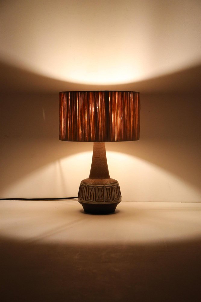 Ceramic Table Lamp by Helge Bjufstrøm for Michael Andersen, 1960