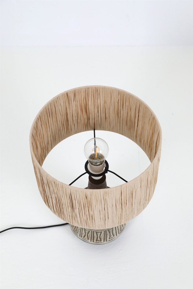 Ceramic Table Lamp by Helge Bjufstrøm for Michael Andersen, 1960