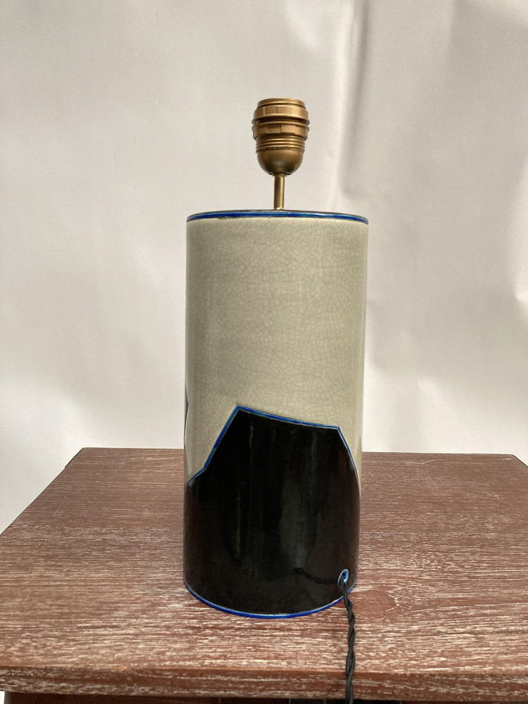 Ceramic Table Lamp from Longwy, 1980s