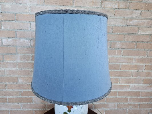 Ceramic Table Lamp with Floral Decorations, 1950s-ZUW-1799321