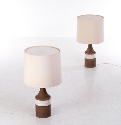 Ceramic Table Lamps, Italy, 1970s, Set of 2-QU-1763971