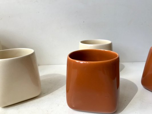 Ceramic Tea Service by Nanna Ditzel for Søholm, 1970s, Set of 6-LCR-955483