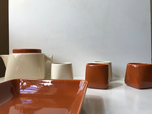 Ceramic Tea Service by Nanna Ditzel for Søholm, 1970s, Set of 6-LCR-955483