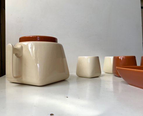 Ceramic Tea Service by Nanna Ditzel for Søholm, 1970s, Set of 6-LCR-955483